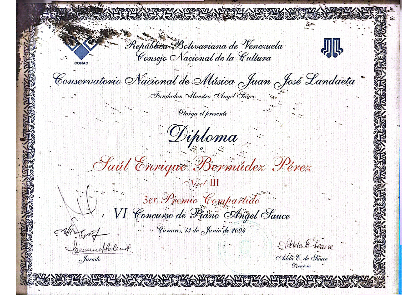 VI Concurso de Piano Angel Sauce