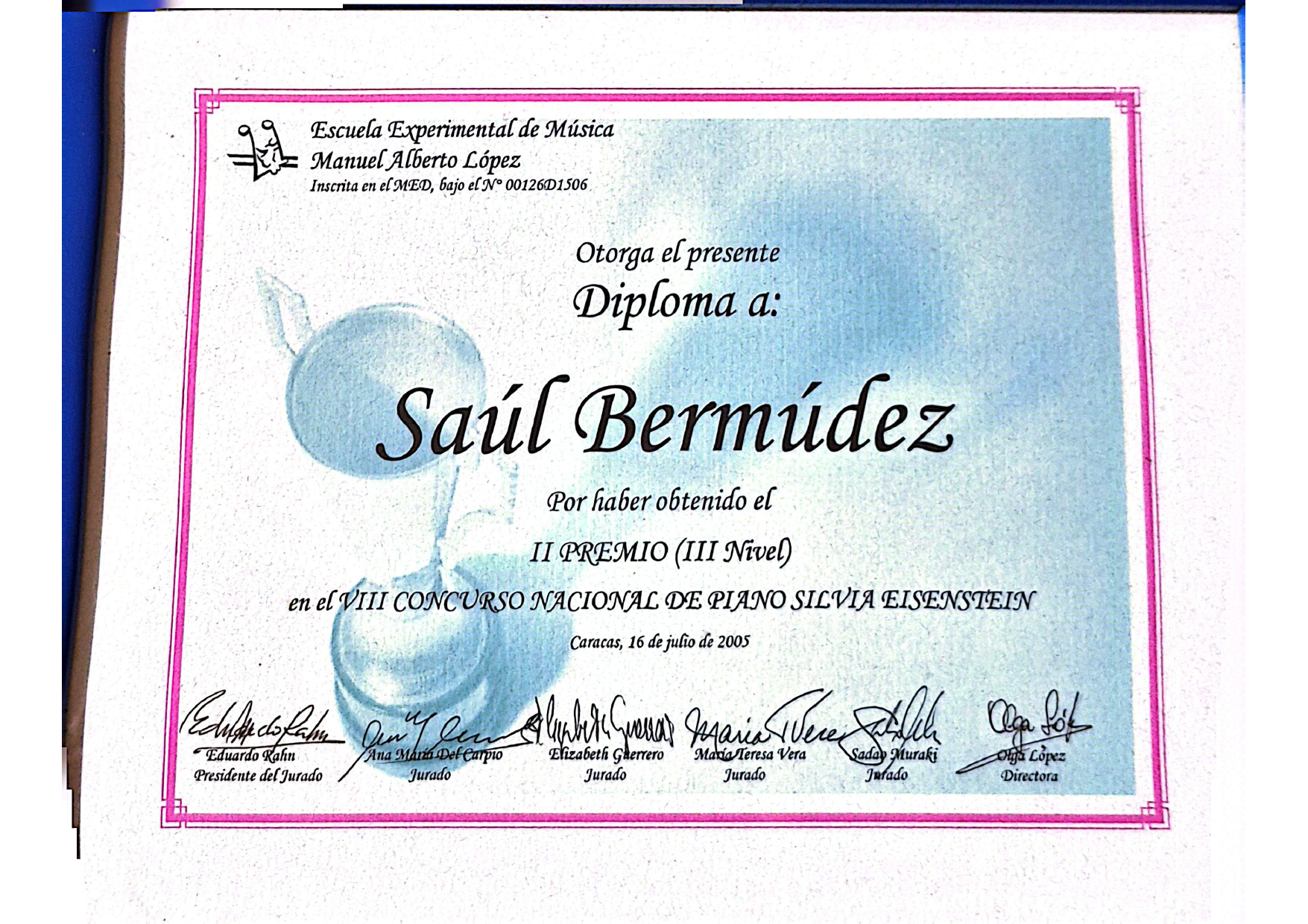 VIII Concurso Nacional de Piano Silvia Eisenstein